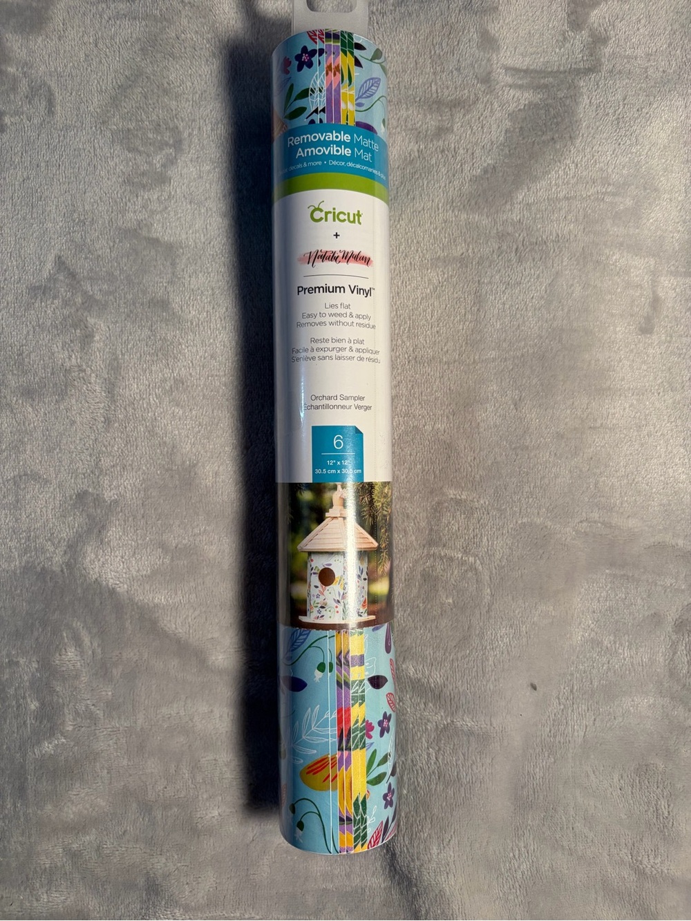 Cricut Removable Matte Premium Vinyl - Blue Orchard Floral Roll